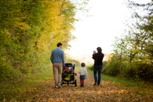 Famille pendant un shooting lifestyle